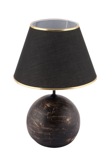 Opviq Lámpara de Mesa Balloon Negro y Dorado